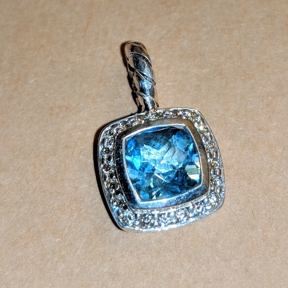 David Yurman Blue Topaz Pendant